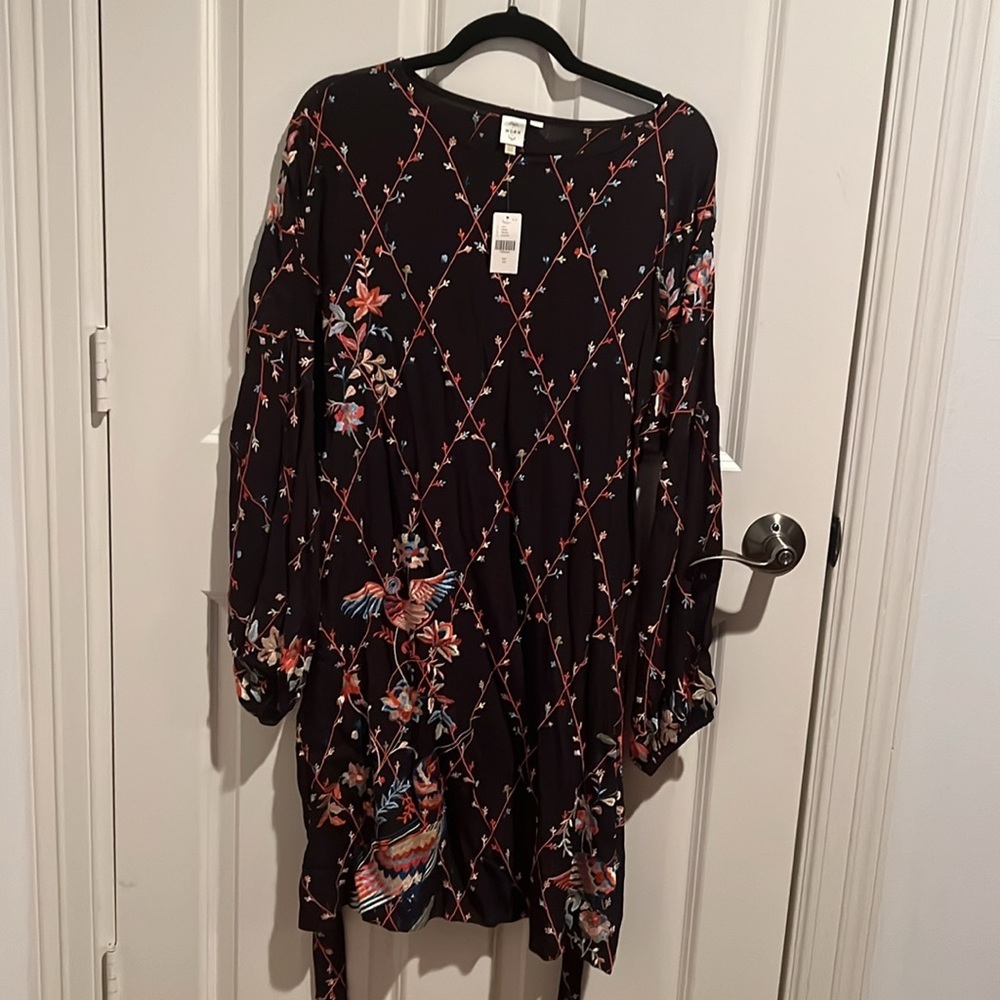 Anthropologie Lilian Embroidered dress NEW